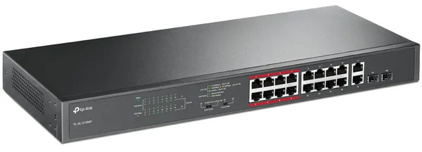 Switch TP-LINK TL-SL1218MP 16 Porturi 10/100Mbps 2xSFP - imagine 2
