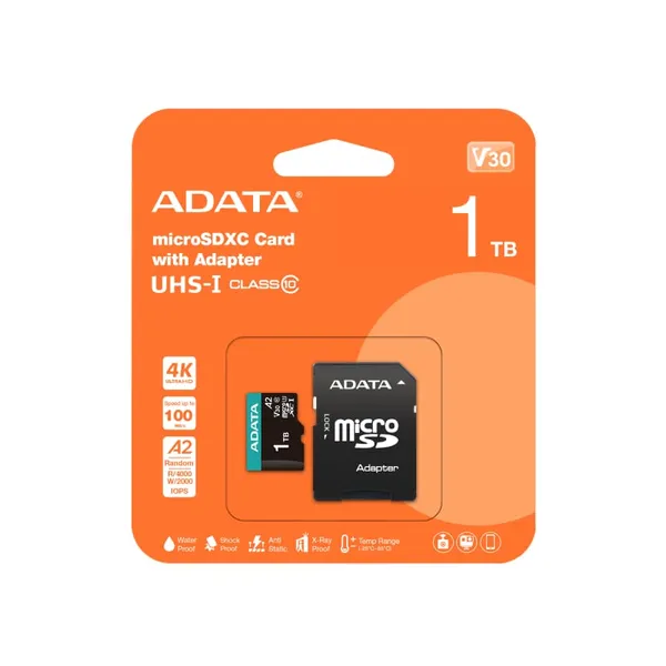 Card Memorie ADATA 1TB MicroSDXC Class 10 U3 V30 A2