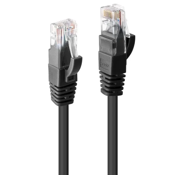 Cablu Rețea LINDY LY-48077 1m Cat.6 U/UTP Negru