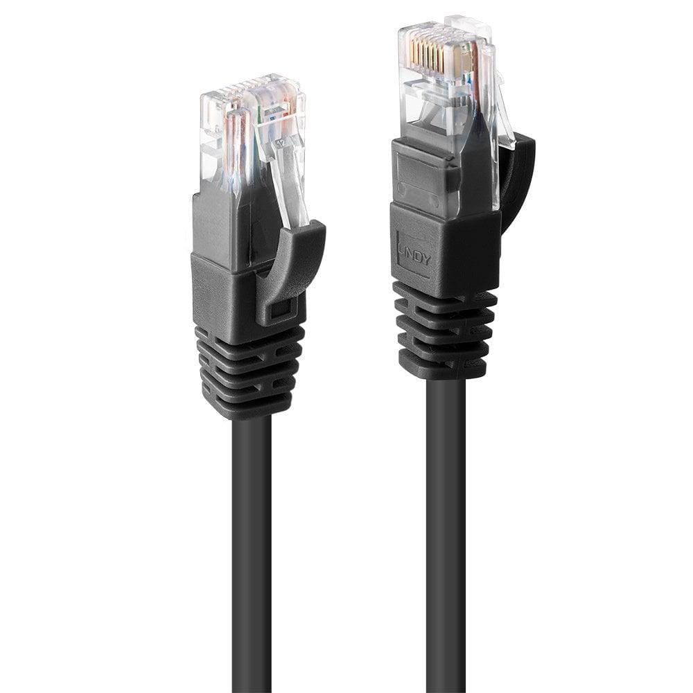 Cablu Rețea LINDY LY-48077 1m Cat.6 U/UTP Negru