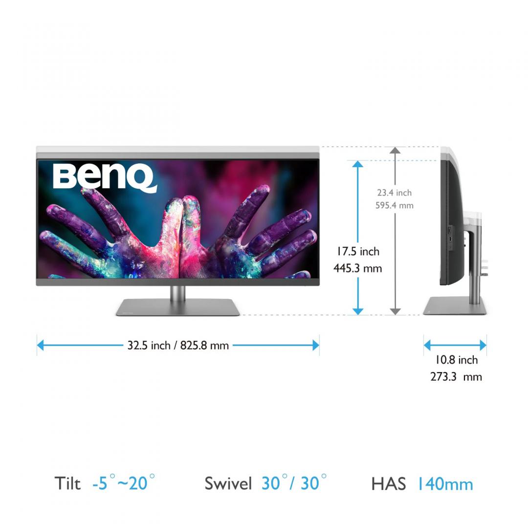 Monitor BENQ PD3420Q 34 inch Ultrawide IPS - imagine 2