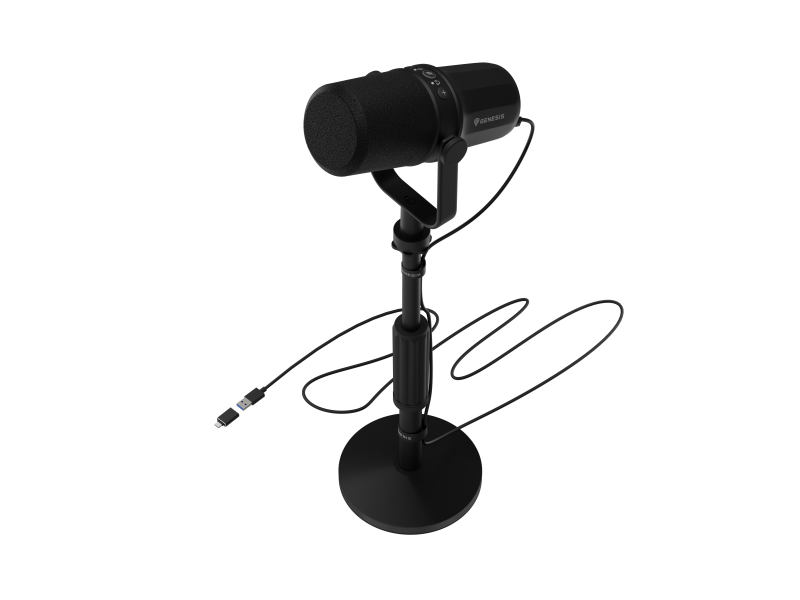 Microfon GENESIS Radium 750D Studio USB/XLR Negru