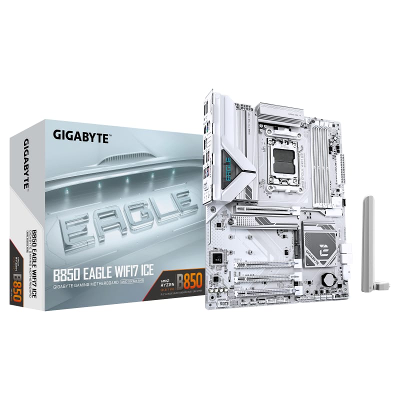 Placă de bază GIGABYTE B850 EAGLE WIFI7 ICE AM5 ATX