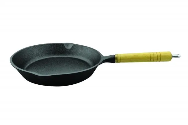 Tigaie HEINNER Fonta Pura Mâner Lemn 23x4 cm