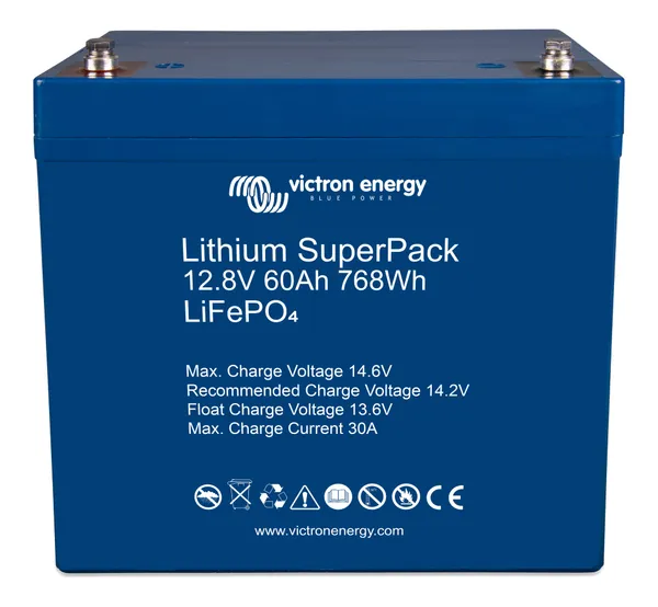 Baterie Litiu VICTRON ENERGY SuperPack 12,8V 60 Ah LiFePO4 - imagine 2