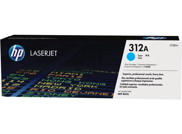 Toner HP CF381A Cyan 2.7K Nr. 312 Original - imagine 2