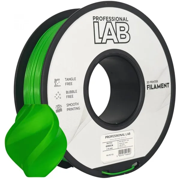 Filament 3D PROFESSIONAL LAB PLA 1.75mm Verde 1KG