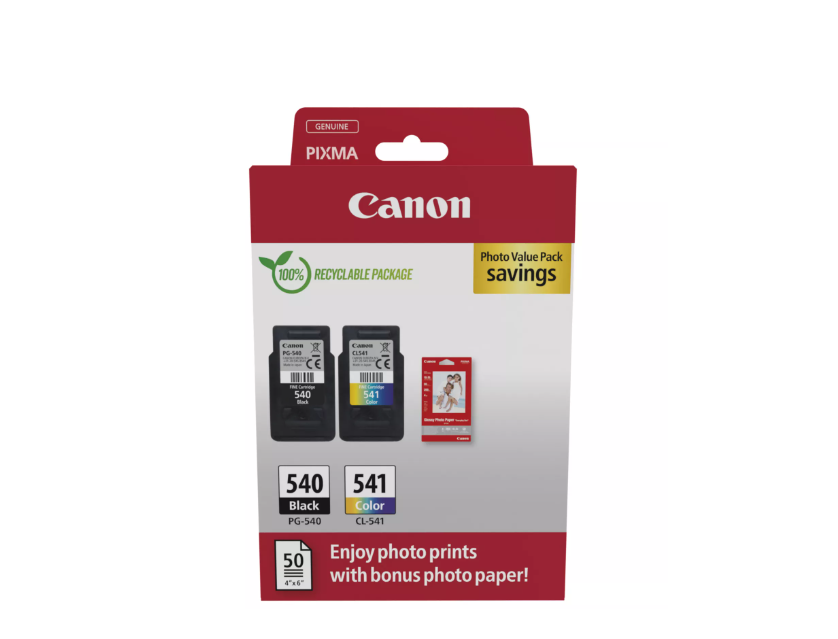 Pachet Cartușe Cerneală CANON PG-540/CL-541 Photo Value Pack 180 pagini