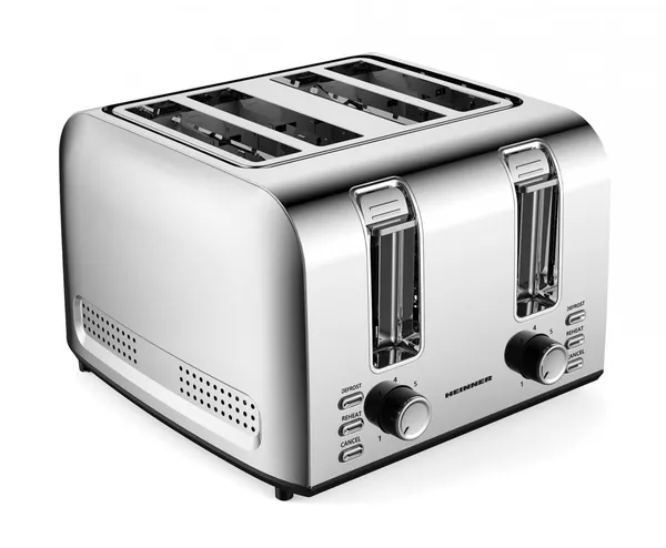 Prăjitor de pâine HEINNER HTP-4S1500SS 1500W 4 Felii