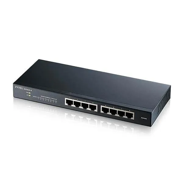 Switch ZYXEL GS1900-8-EU0102F 8 porturi Gigabit Negru - imagine 2