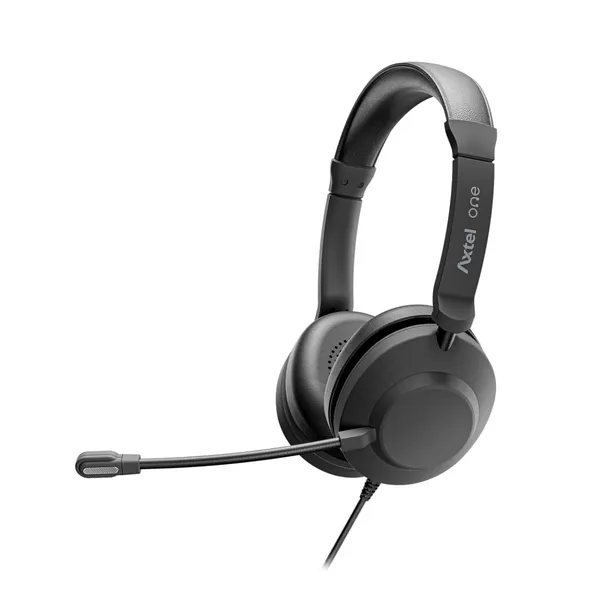Headset AXTEL ONE UC35 Stereo HD USB Jack 3.5mm Negru - imagine 4
