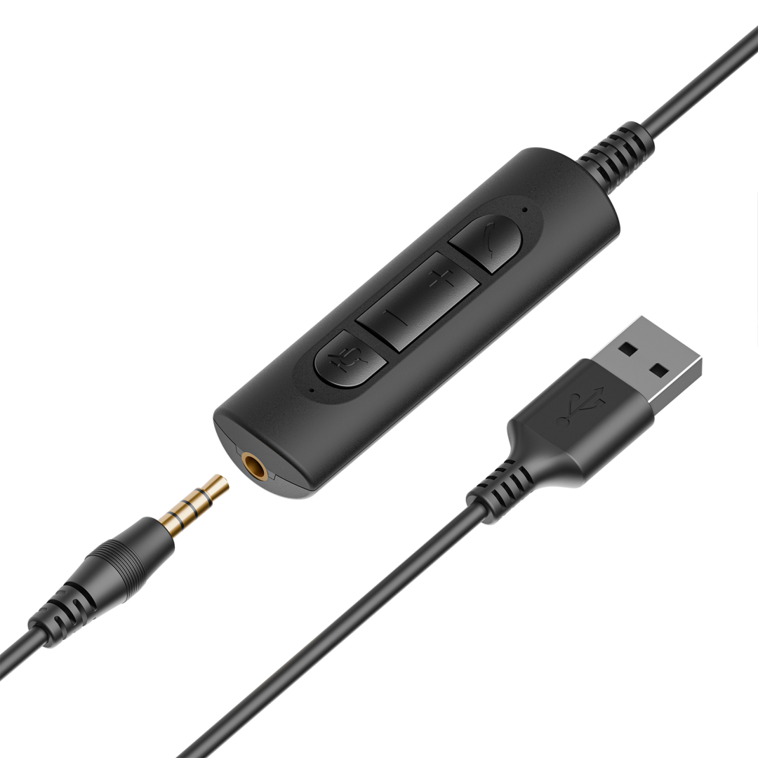 Headset AXTEL ONE UC35 Stereo HD USB Jack 3.5mm Negru - imagine 6