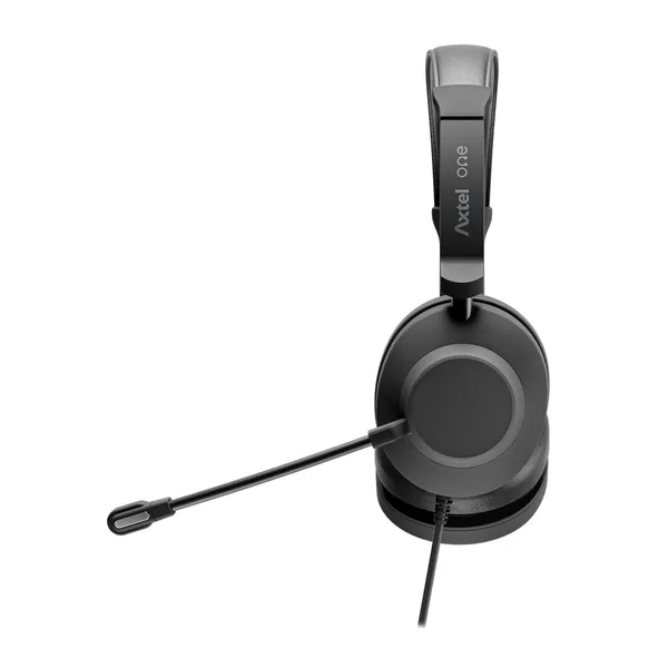 Headset AXTEL ONE UC35 Stereo HD USB Jack 3.5mm Negru - imagine 2