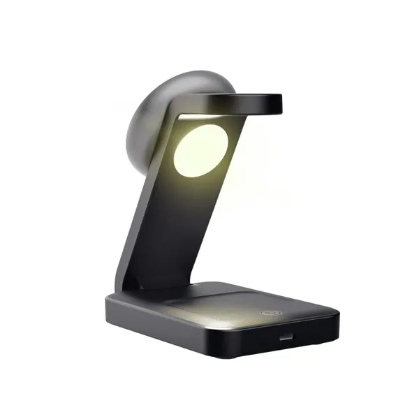 Stand de încărcare TRUST Viro 3-in-1 USB-C 20W Negru TR-25464 - imagine 4