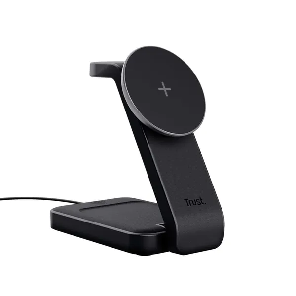 Stand de încărcare TRUST Viro 3-in-1 USB-C 20W Negru TR-25464