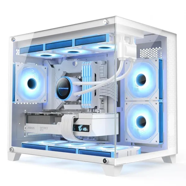 Carcasa 1ST PLAYER MV6-TP Mini Tower Alb Micro-ATX