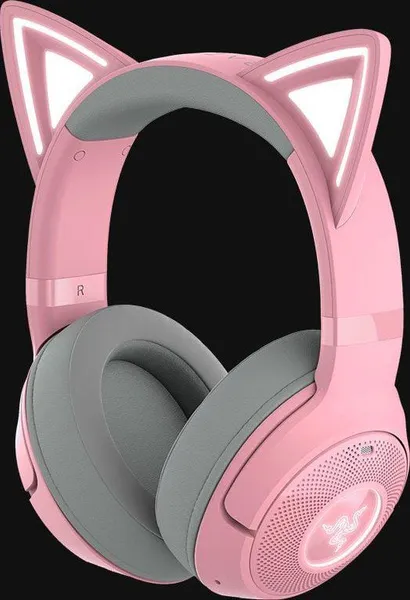 Căști Gaming RAZER Kraken Kitty V2 Bluetooth 5.2 Quartz Edition Roz
