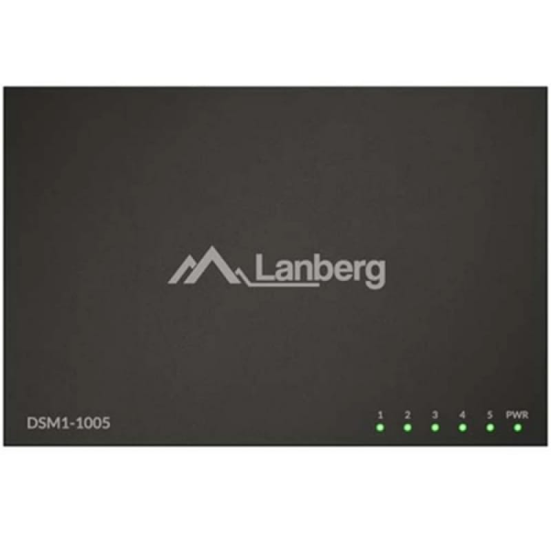 Switch LANBERG DSM1-1005 5 Porturi 1000BASE-T Unmanaged Negru