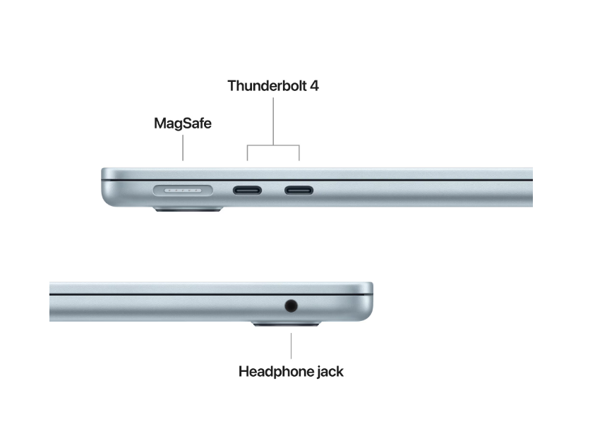 Laptop APPLE MacBook Air M4 16GB 256GB Sky Blue - imagine 3