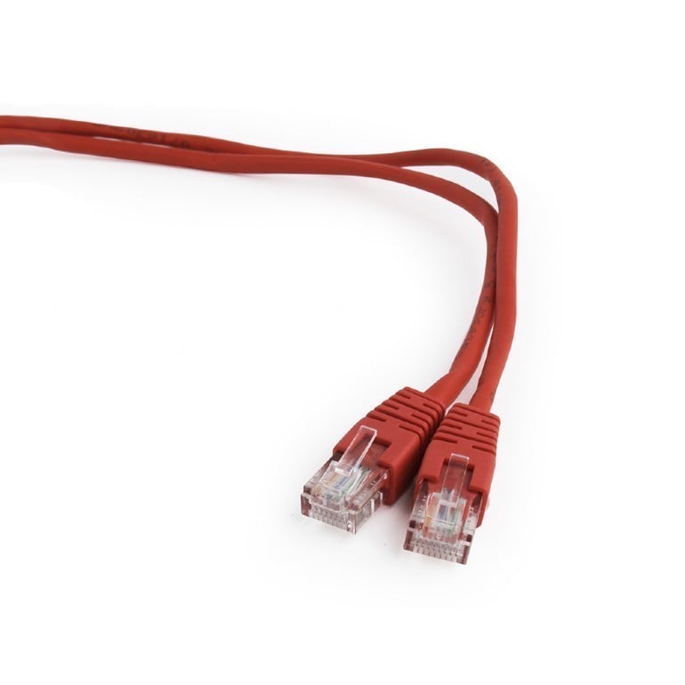 Cablu Patch Cord SPACER Cat5e 10m Roșu UTP AWG26