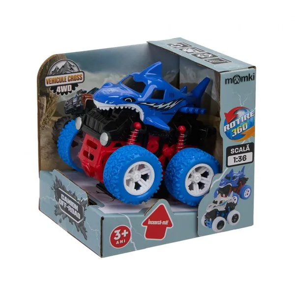 Mașinuță Off-Road 4x4 MOMKI Albastră 10.8cm 360° - imagine 3