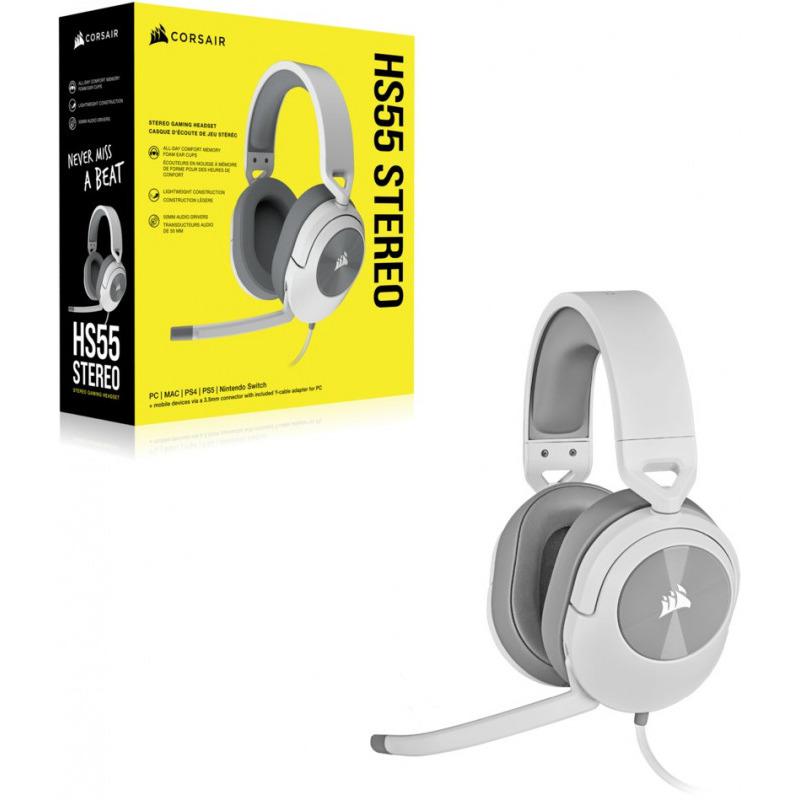 Căști CORSAIR HS55 Stereo Alb CA-9011261-EU - imagine 4