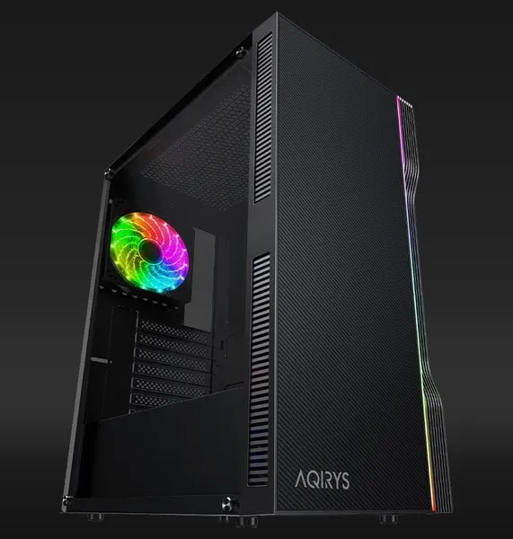 Carcasă AQIRYS ELECTRA Mid Tower ARGB Negru