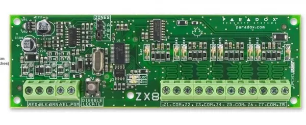 Modul Extensie PARADOX ZX8 8 Zone Cablate 1 PGM - imagine 2