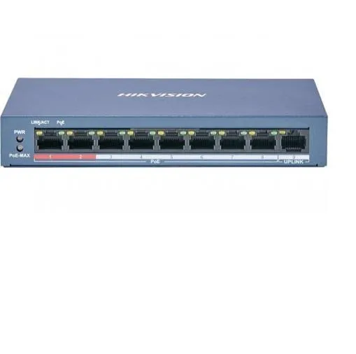 Switch HIKVISION DS-3E0109P-E/M(B) 8-port PoE