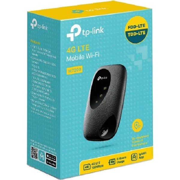 Router Wi-Fi TP-LINK M7200 4G LTE Portabil - imagine 3