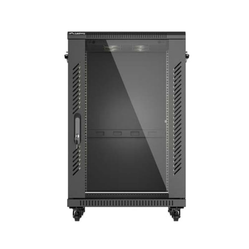Dulap Rack Perete LANBERG FLAT 18U 600x600 Negru RAL 9004