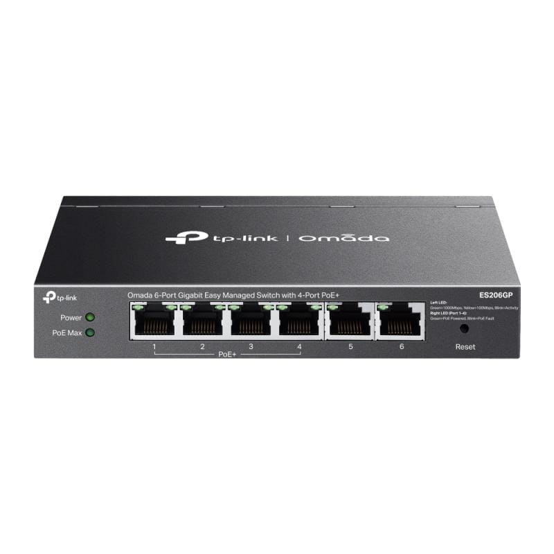 Switch TP-LINK Omada ES206GP 6 Porturi Gigabit 4 PoE+ 65W