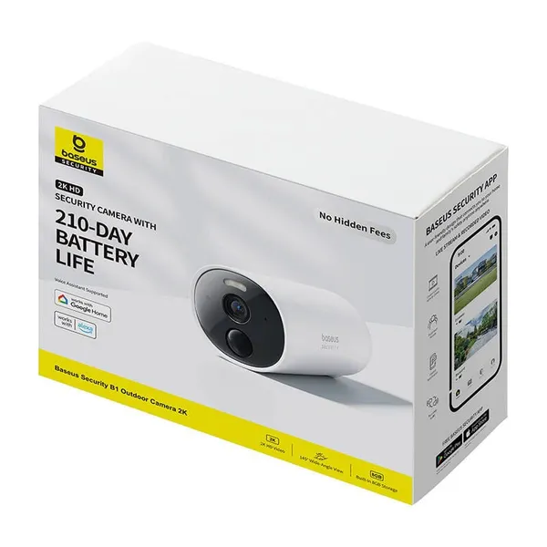 Cameră de exterior BASEUS B1 2K Alb - imagine 6