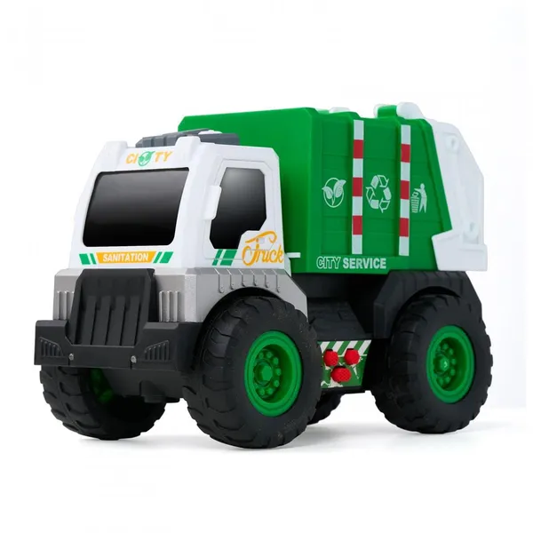 Camion de Salubritate MOMKI cu Lumini, Sunete și Detalii Mobile