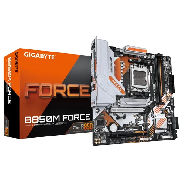 Placă de bază GIGABYTE B850M FORCE AM5 mATX DDR5 PCIe 5.0