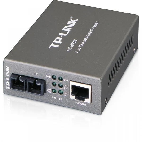 Media Convertor TP-LINK MC100CM 2 Porturi SC/UPC RJ45 - imagine 2