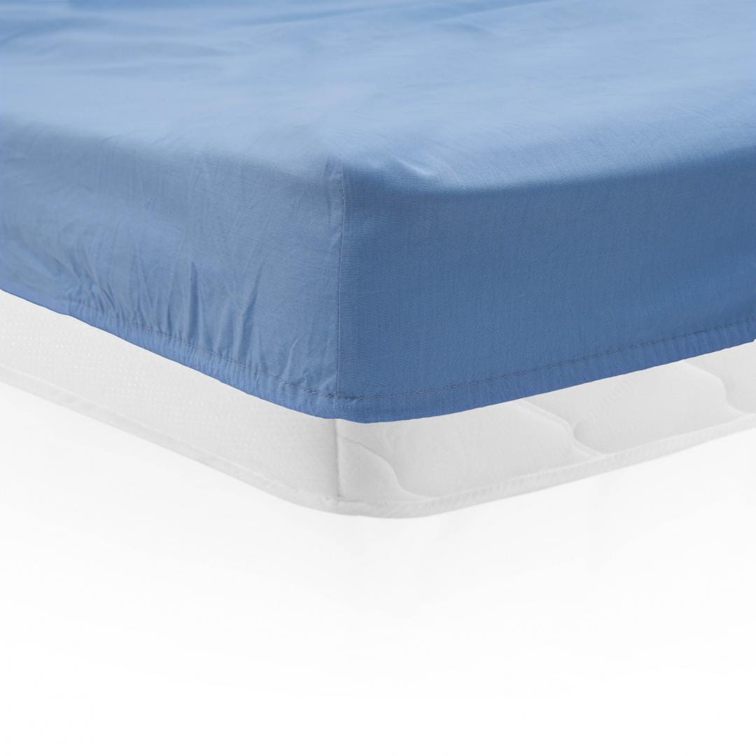 Cearceaf Pat cu Elastic 180x200 cm Albastru