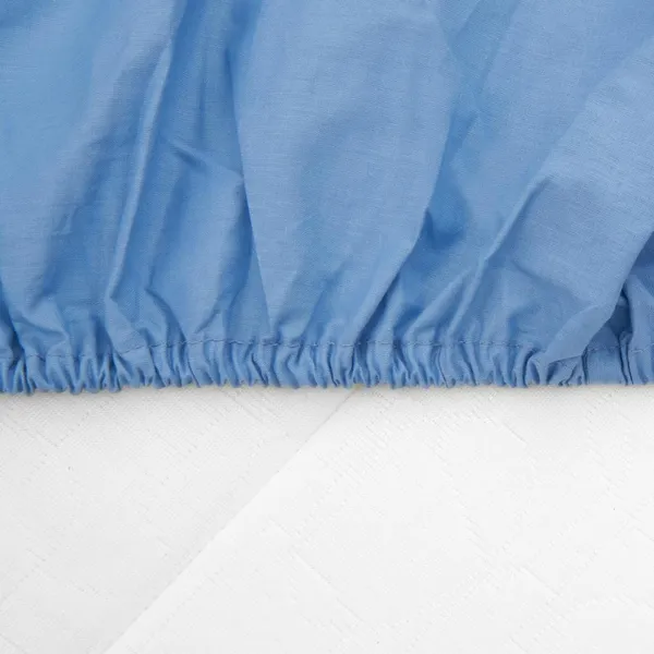 Cearceaf Pat cu Elastic 180x200 cm Albastru - imagine 3