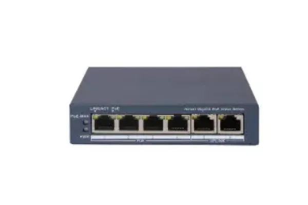 Switch PoE HIKVISION DS-3E1506P-EI/M 4 Porturi 60W