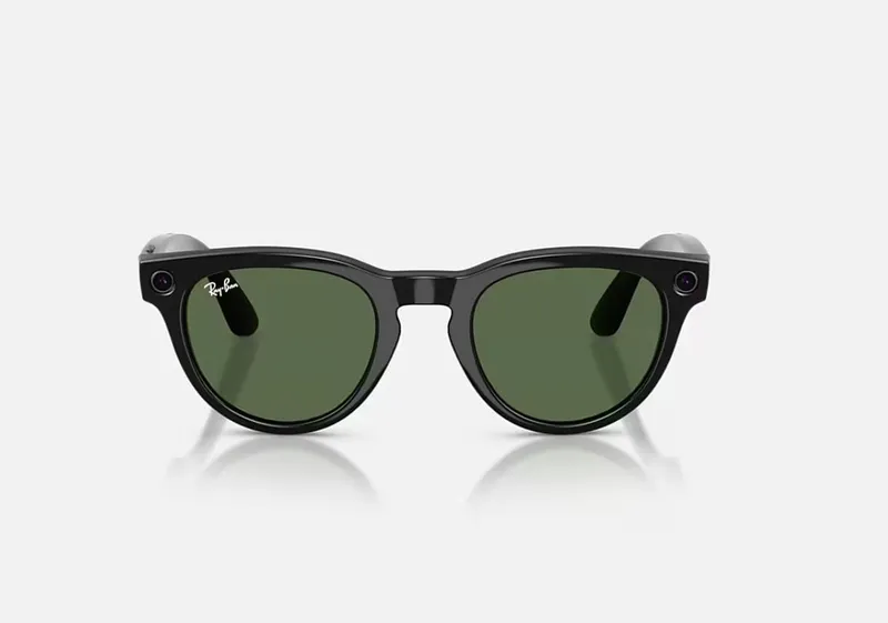 Ochelari Smart RAY-BAN Meta Headliner Gen 2 Negru Lucios Lentile Verde G-15 RW4013 - imagine 2
