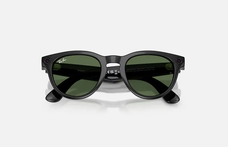 Ochelari Smart RAY-BAN Meta Headliner Gen 2 Negru Lucios Lentile Verde G-15 RW4013 - imagine 5