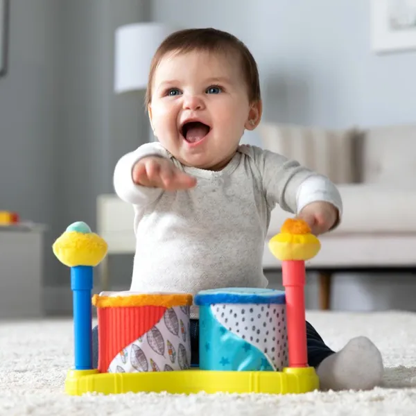 Set Tobe Copii TOMY Squeeze Beats First Drum Set - imagine 3