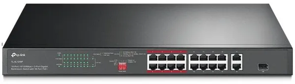 Switch TP-LINK TL-SL1218P 16 Porturi PoE+ Gigabit