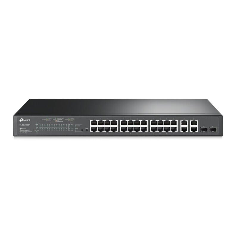 Switch TP-LINK TL-SL2428P 24 Porturi 10/100Mbps PoE+