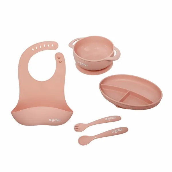 Set diversificare U-GROW 5 piese Silicon Roz