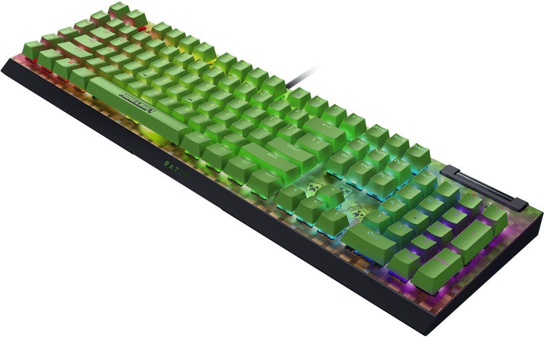 Tastatură mecanică gaming RAZER BlackWidow V4 X Green Switch Minecraft Edition - imagine 3