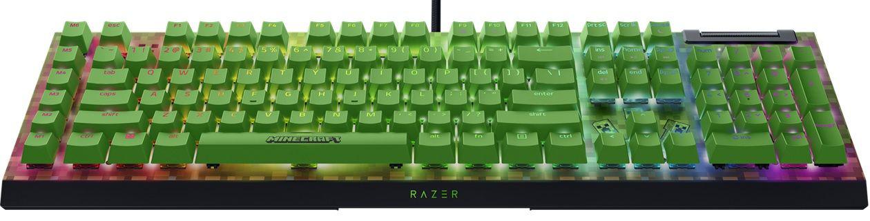 Tastatură mecanică gaming RAZER BlackWidow V4 X Green Switch Minecraft Edition - imagine 2