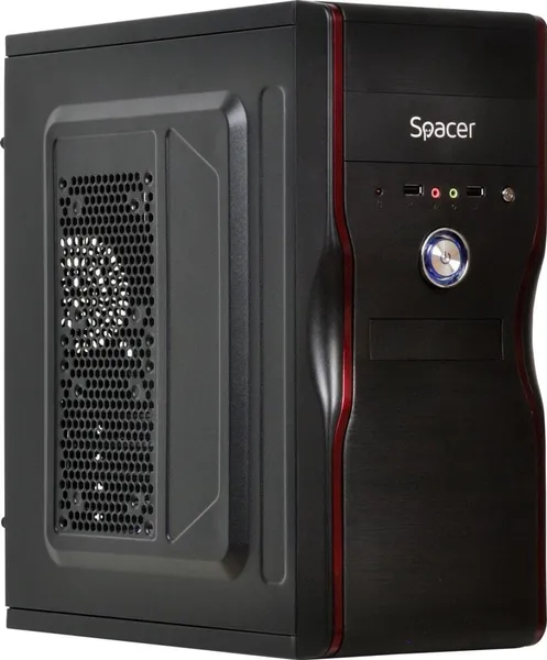 Carcasă PC SPACER New Mercury ATX MidTower 500W Negru - imagine 10
