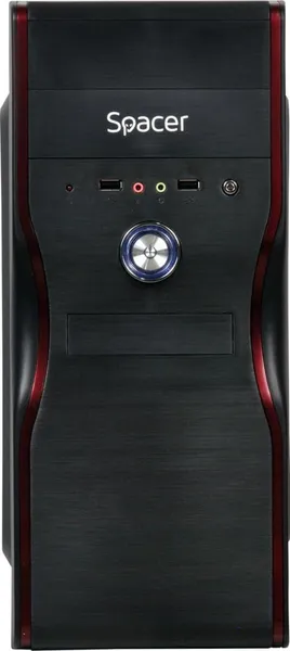 Carcasă PC SPACER New Mercury ATX MidTower 500W Negru - imagine 11