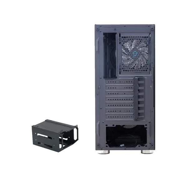 Carcasă PC SPACER Rainbow Mid Tower ATX Negru SPCS-GC-RAINBOW - imagine 4